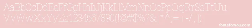 InstallationlightsskRegular Font – White Fonts on Pink Background