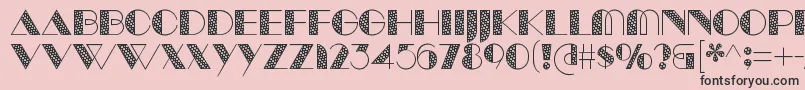ManbowTone Font – Black Fonts on Pink Background