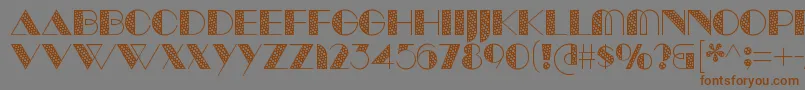 ManbowTone Font – Brown Fonts on Gray Background