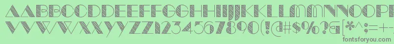 ManbowTone Font – Gray Fonts on Green Background