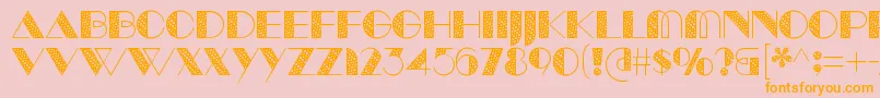 ManbowTone Font – Orange Fonts on Pink Background
