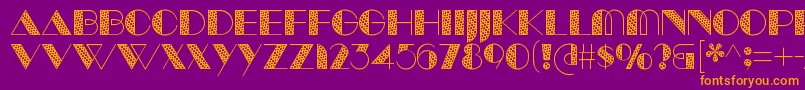 ManbowTone Font – Orange Fonts on Purple Background