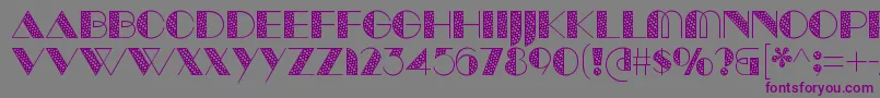 ManbowTone Font – Purple Fonts on Gray Background