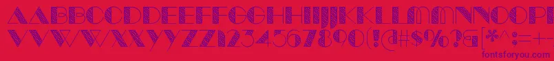 ManbowTone Font – Purple Fonts on Red Background