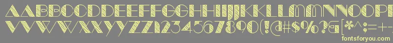 ManbowTone Font – Yellow Fonts on Gray Background