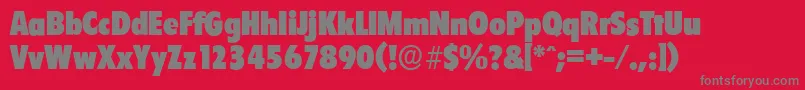 FloridaserialBlackRegular Font – Gray Fonts on Red Background