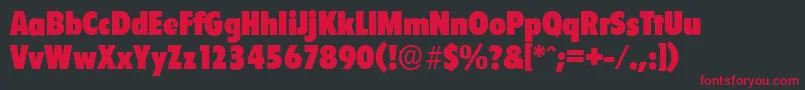 FloridaserialBlackRegular Font – Red Fonts on Black Background