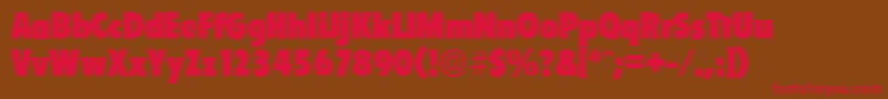 FloridaserialBlackRegular Font – Red Fonts on Brown Background