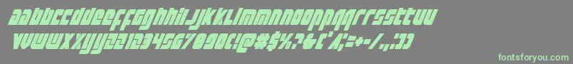 Exoplanetcondital Font – Green Fonts on Gray Background