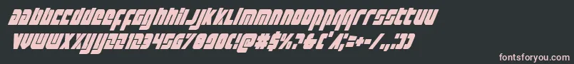 Exoplanetcondital Font – Pink Fonts on Black Background