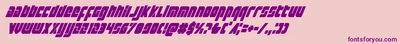 Exoplanetcondital Font – Purple Fonts on Pink Background