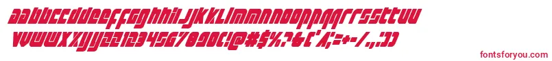 Exoplanetcondital Font – Red Fonts on White Background
