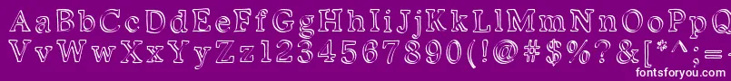 Kalligedoens Font – White Fonts on Purple Background