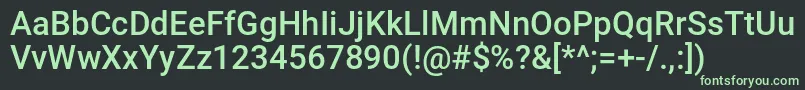 フォントInfinityFormula – 黒い背景に緑の文字