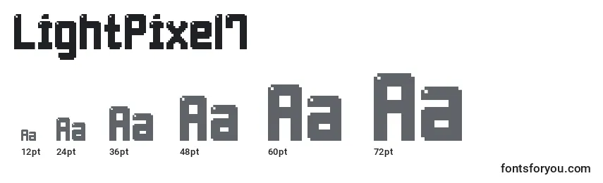 LightPixel7 Font Sizes