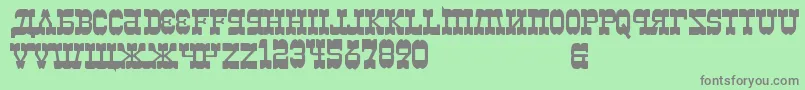 KremlinKievMerchant Font – Gray Fonts on Green Background