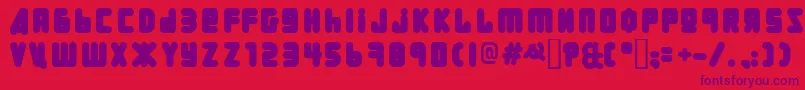Uralphat Font – Purple Fonts on Red Background