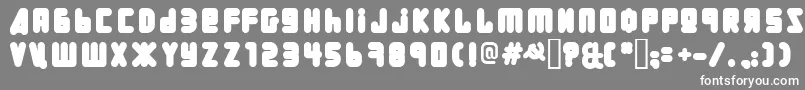 Uralphat Font – White Fonts on Gray Background