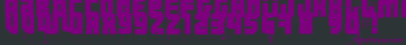 3ThehardWayRmxfenotype Font – Purple Fonts on Black Background
