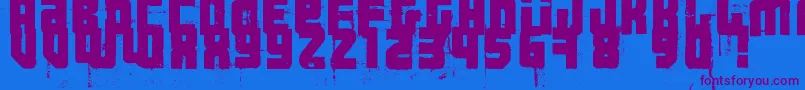 3ThehardWayRmxfenotype-fontti – violetit fontit sinisellä taustalla