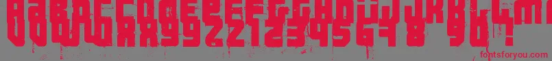 3ThehardWayRmxfenotype Font – Red Fonts on Gray Background