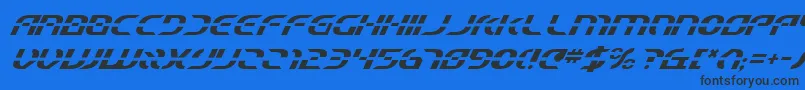 Starfbv2i Font – Black Fonts on Blue Background