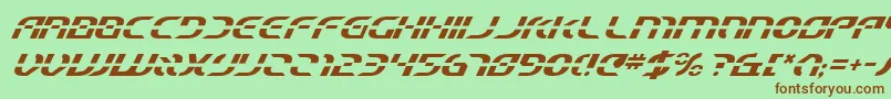 Starfbv2i Font – Brown Fonts on Green Background