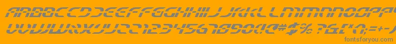 Starfbv2i Font – Gray Fonts on Orange Background