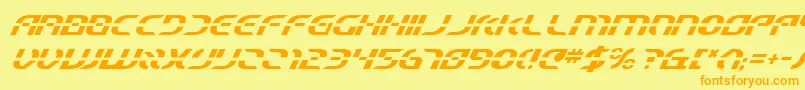 Starfbv2i Font – Orange Fonts on Yellow Background