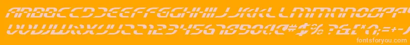 Starfbv2i Font – Pink Fonts on Orange Background