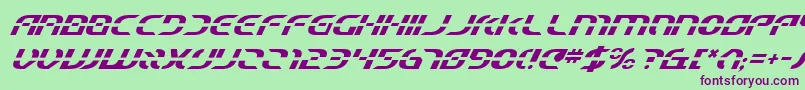 Starfbv2i Font – Purple Fonts on Green Background