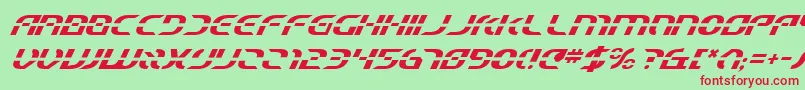 Starfbv2i Font – Red Fonts on Green Background