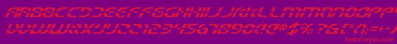 Starfbv2i Font – Red Fonts on Purple Background