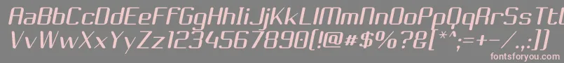 ChoktoffOblique Font – Pink Fonts on Gray Background