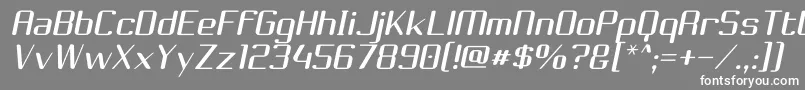 ChoktoffOblique Font – White Fonts on Gray Background