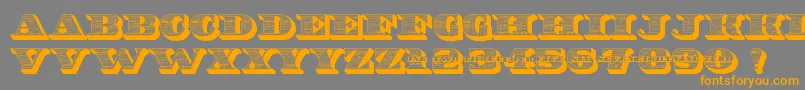 10Bucks Font – Orange Fonts on Gray Background