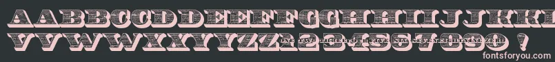 10Bucks Font – Pink Fonts on Black Background