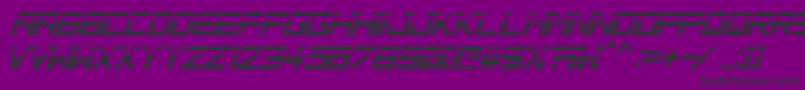 HbmRidgeSlicedPersonalUseOnly-Schriftart – Schwarze Schriften auf violettem Hintergrund