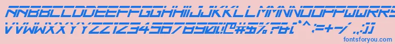 HbmRidgeSlicedPersonalUseOnly Font – Blue Fonts on Pink Background