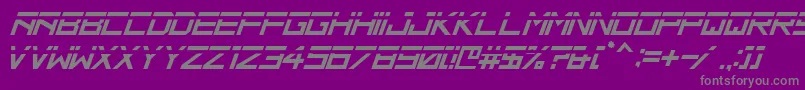 HbmRidgeSlicedPersonalUseOnly Font – Gray Fonts on Purple Background