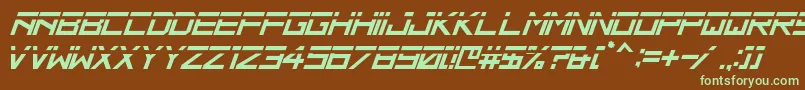 HbmRidgeSlicedPersonalUseOnly Font – Green Fonts on Brown Background