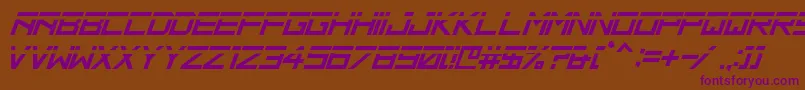 HbmRidgeSlicedPersonalUseOnly Font – Purple Fonts on Brown Background