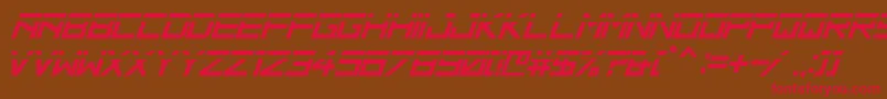 HbmRidgeSlicedPersonalUseOnly Font – Red Fonts on Brown Background