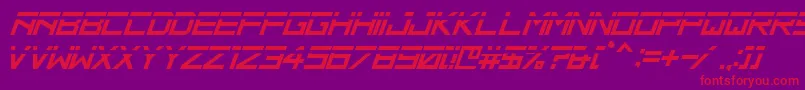 HbmRidgeSlicedPersonalUseOnly Font – Red Fonts on Purple Background