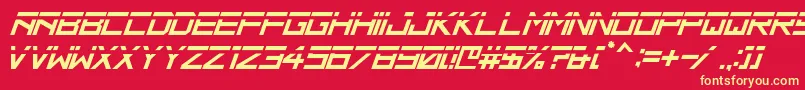 HbmRidgeSlicedPersonalUseOnly Font – Yellow Fonts on Red Background