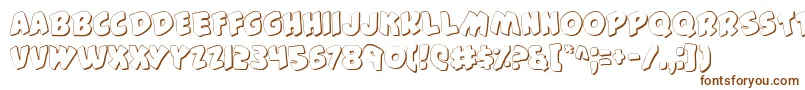 44s Font – Brown Fonts on White Background