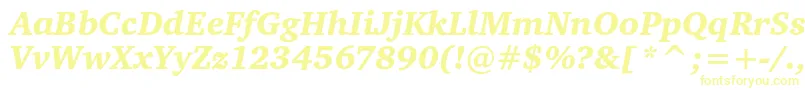 CharteritcblackItalic Font – Yellow Fonts
