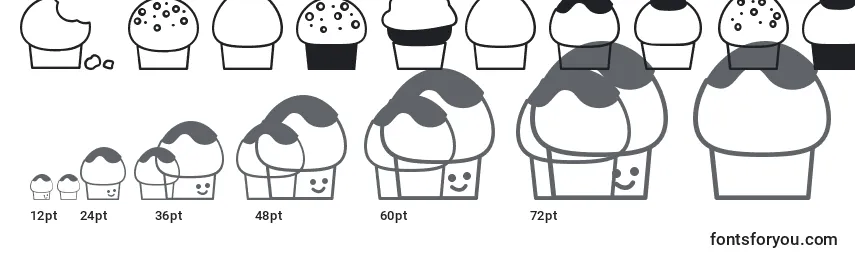 32cupcakes Font Sizes