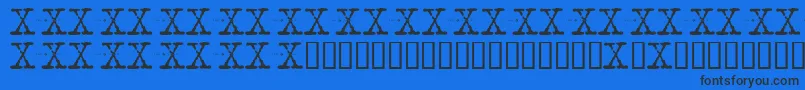 En savoir plus sur la police Xfont Police Xfont – polices noires sur fond bleu