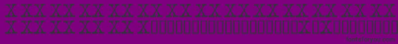 Xfont Font – Black Fonts on Purple Background